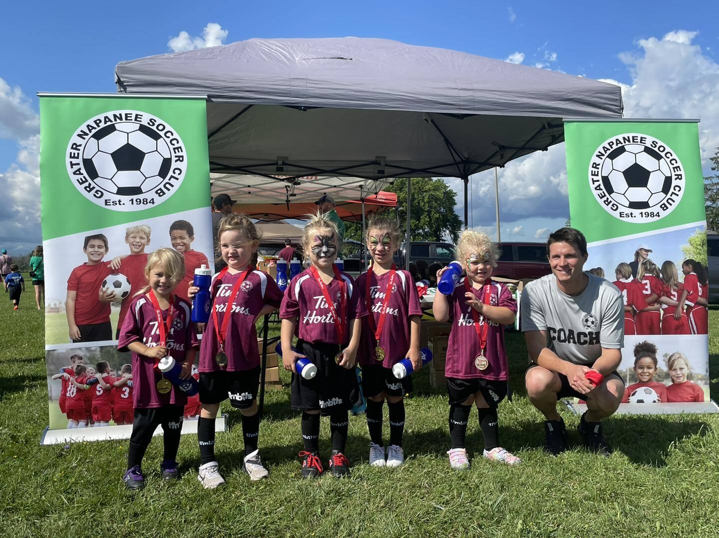 Timbits sponsored girls team